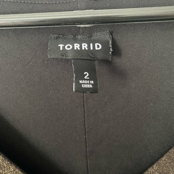 Torrid Dress Women’s Size 2 (2X) Metallic Color V Neck Grandama Core - Picture 6 of 10